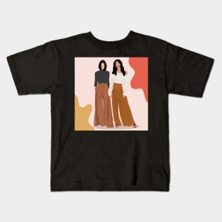 Boho fashion | aesthetic | flat portrait Kids T-Shirt